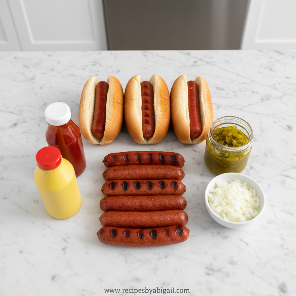 Ultimate Regional Hot Dog Guide: Classic American Styles Coast to Coast 2 Ingredients for making various hot dog styles