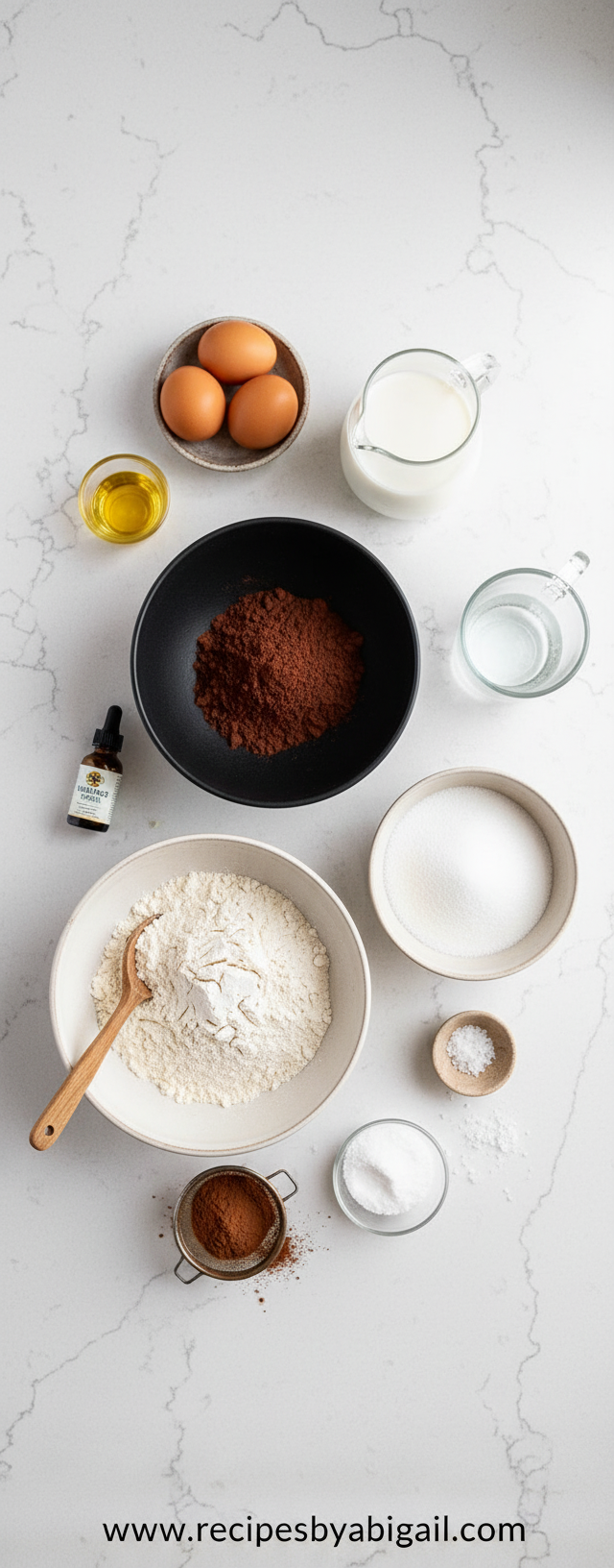 Ultimate Dark Chocolate Sheet Cake: Rich Cocoa Dessert with Intense Flavor 2 Ingredients for dark chocolate sheet cake including cocoa powder, flour, and eggs