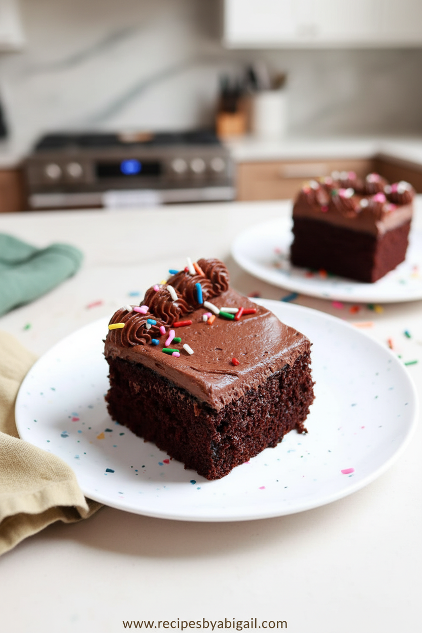 Ultimate Easy Chocolate Sheet Cake with Rich Fudgy Frosting: Quick One-Pan Dessert for Crowds 1 Easy chocolate sheet cake with rich fudgy frosting