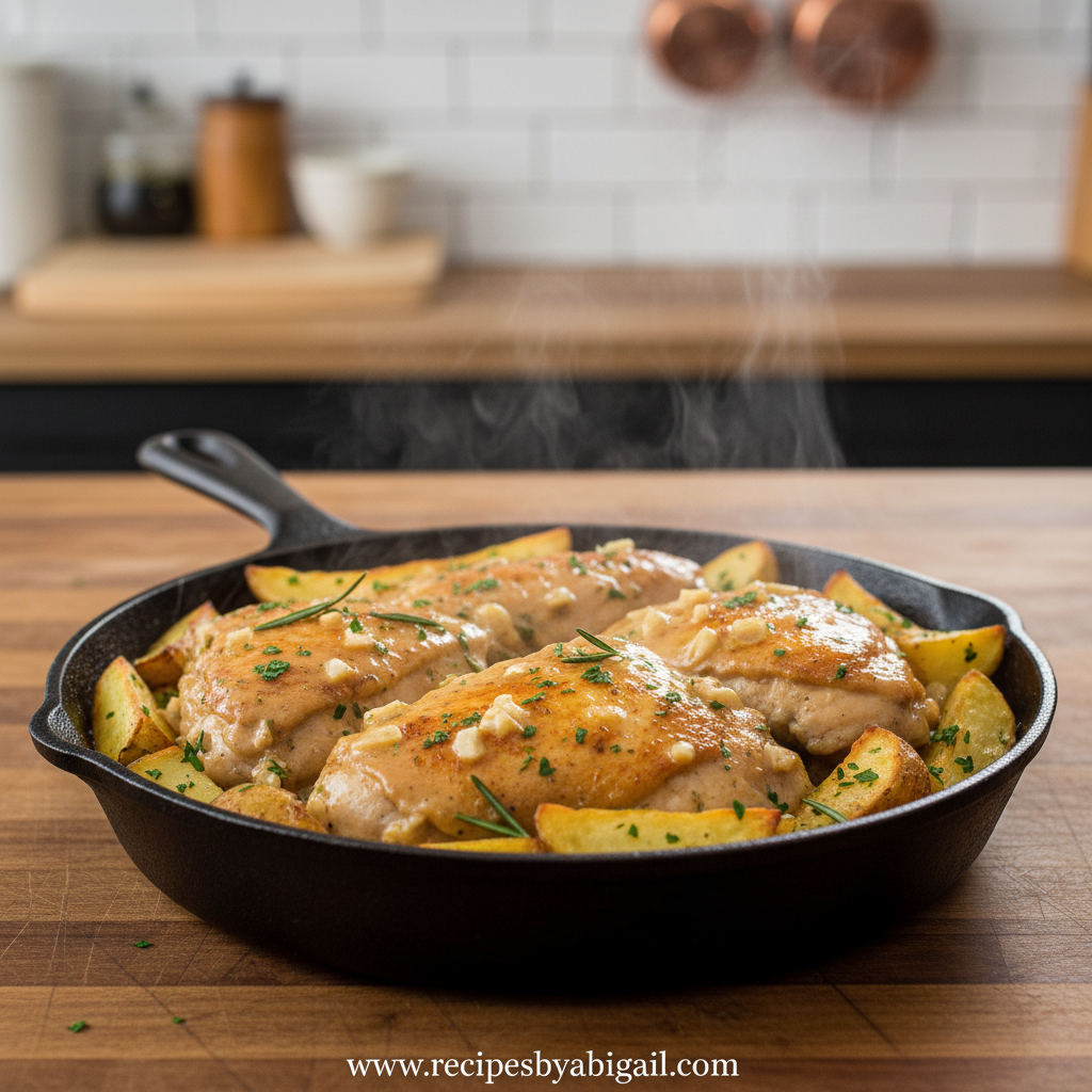 high-protein-creamy-garlic-chicken---crispy-potatoes_feature