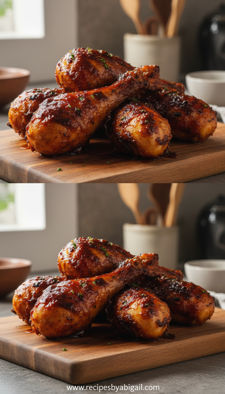 Ultimate Sticky BBQ Chicken Drumsticks - Sweet Smoky Glazed Oven-Baked Recipe 6 sticky-bbq-chicken-drumsticks--easy-baked-chicken-legs-with-a-sweet-smoky-glaze-_feature