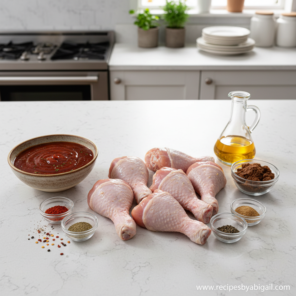 Ultimate Sticky BBQ Chicken Drumsticks - Sweet Smoky Glazed Oven-Baked Recipe 2 Ingredients for sticky BBQ chicken drumsticks