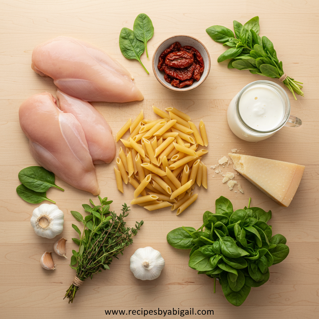 Marry Me Chicken Pasta: Creamy Sun-Dried Tomato & Parmesan Sauce Recipe 2 Ingredients for Marry Me Chicken Pasta