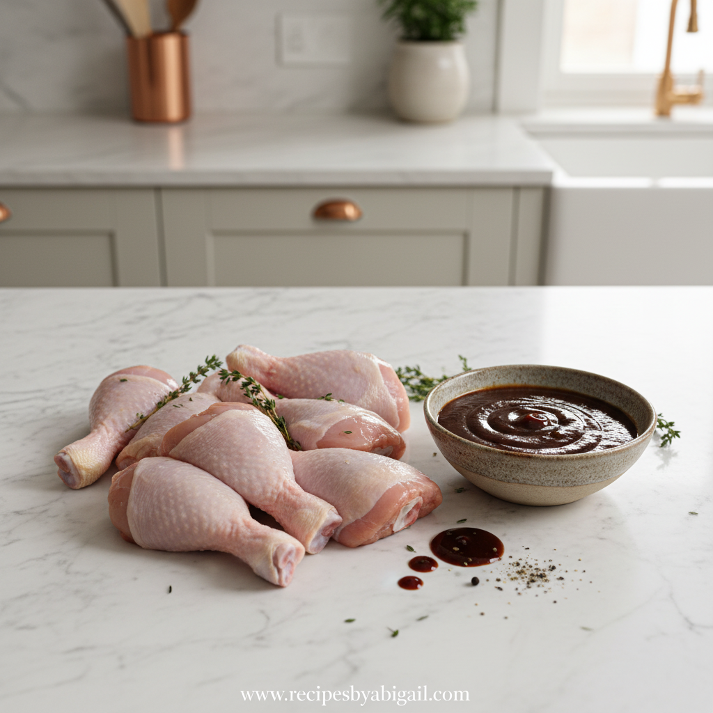 Two Ingredient Oven Baked BBQ Chicken - Simple Crispy Drumsticks 2 Simple ingredients for two ingredient BBQ chicken