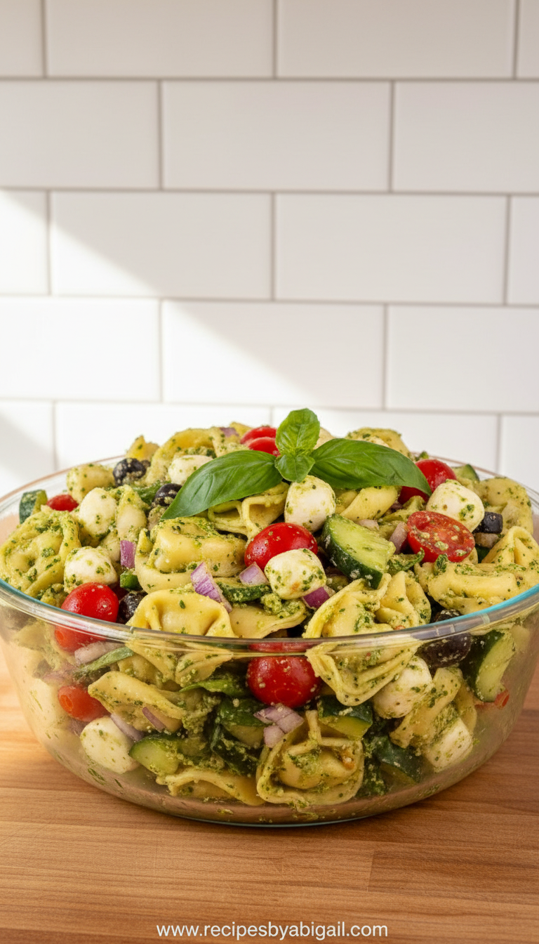Ultimate Cheesy Basil Pesto Pasta Salad - Easy Potluck Side Dish Recipe 12 cheesy-basil-pesto-pasta-salad---easy-potluck-side-dish-recipe_feature