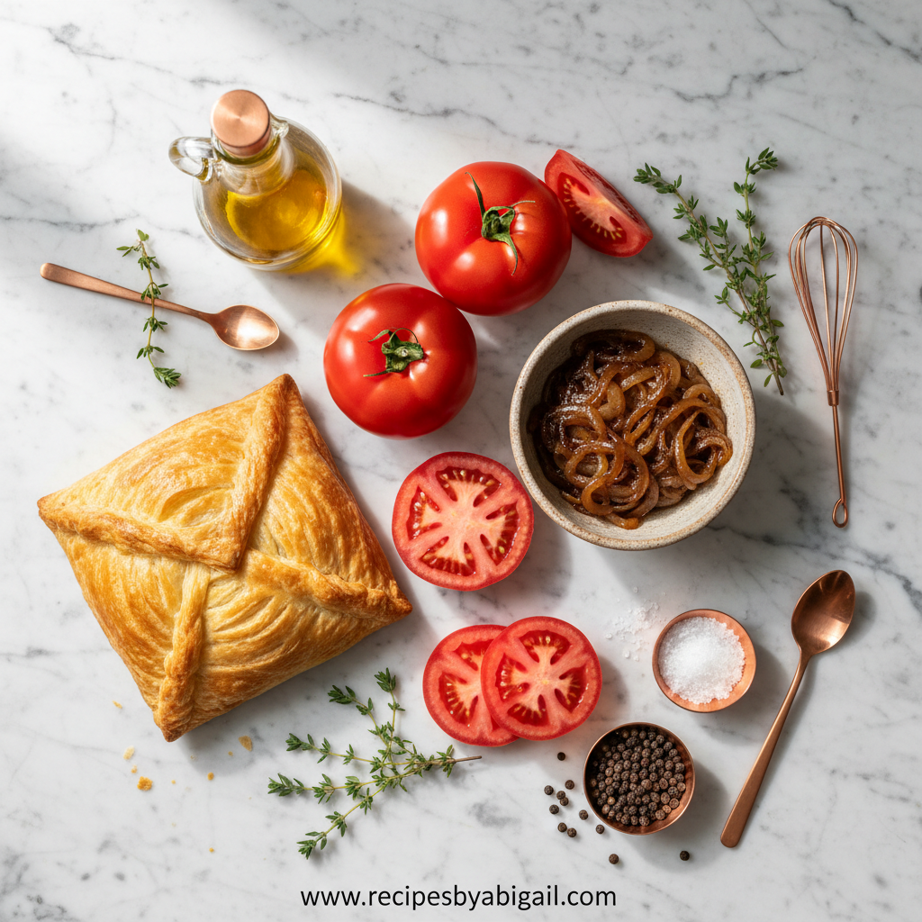 Ingredients for Beefsteak Tomato Tart