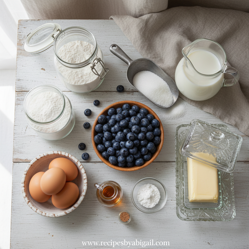 Blueberry Muffin Ingredients