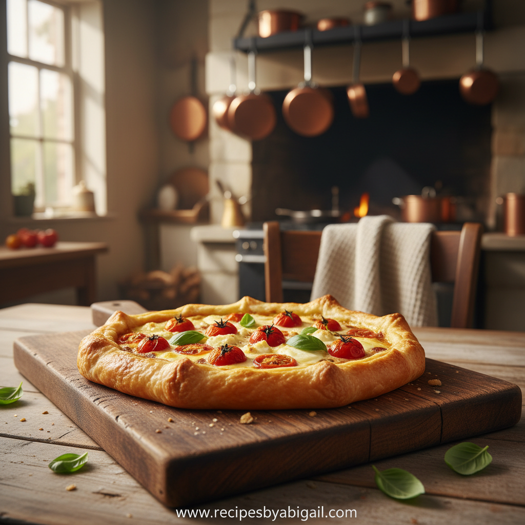 Easy Rustic Tomato Cheese Tart