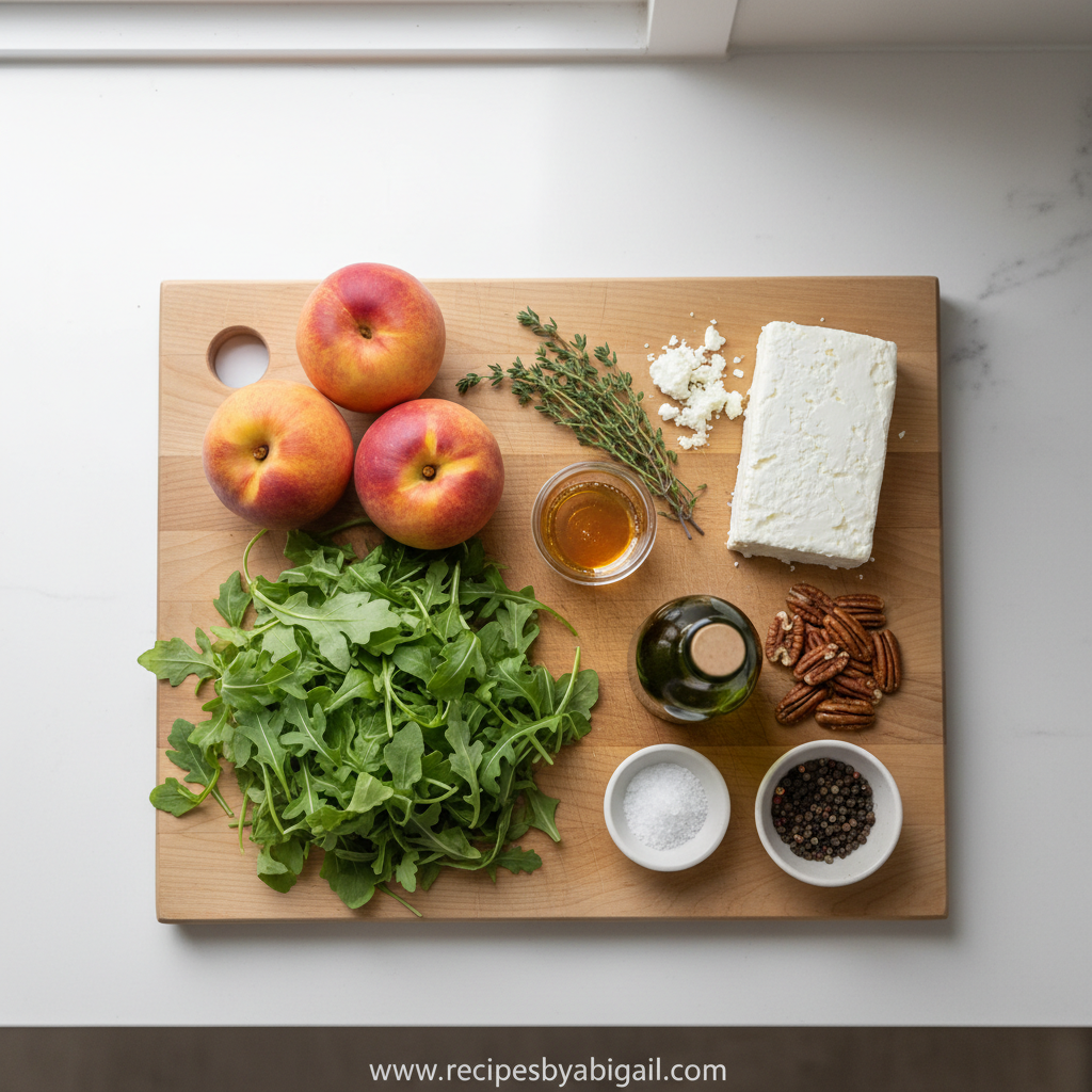 Grilled Peach Salad: A Sweet and Savory Summer Delight 2 Ingredients for Grilled Peach Salad