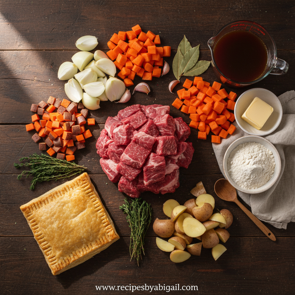 Ultimate Savory Beef Stew Pot Pie Recipe – Rich and Hearty Comfort Food 2 Ingredients for Savory Beef Stew Pot Pie
