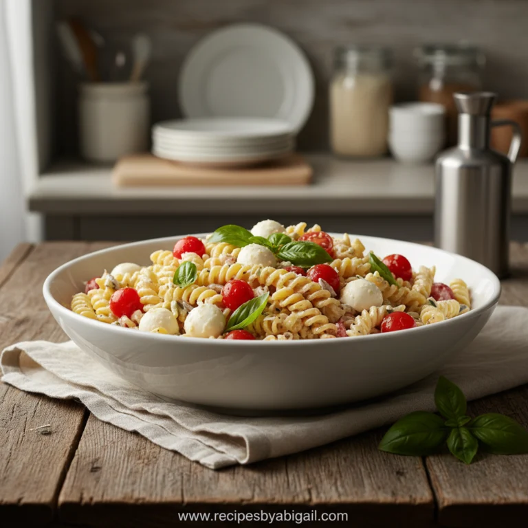 creamy-caprese-pasta-salad--simple-dinner-for-a-crowd--fresh-summer-dinner-recipes_feature
